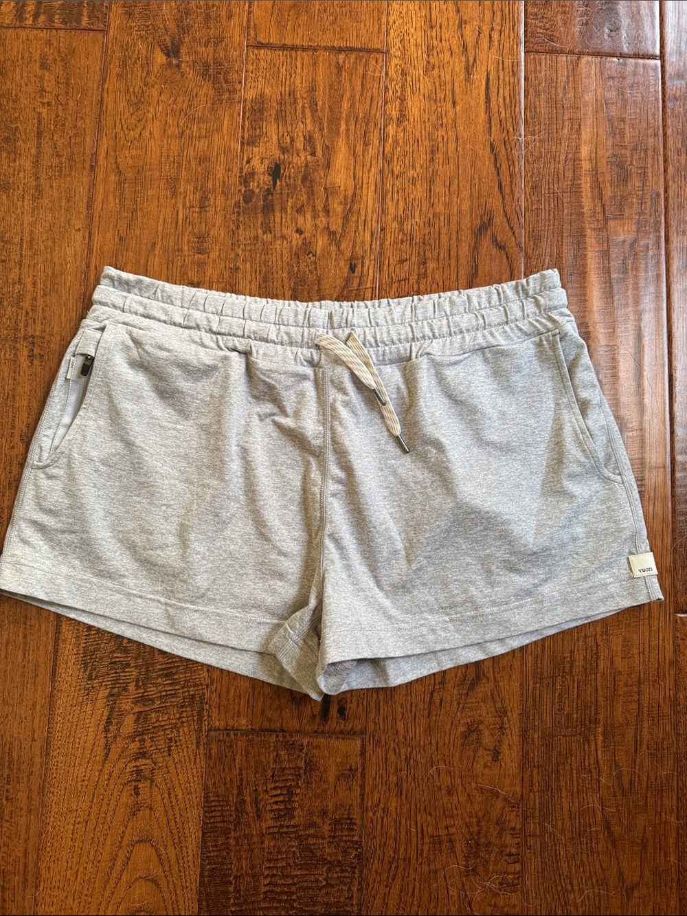 Vuori Light Gray Athletic Lounge Shorts